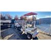 Image 2 : FLAND FL-45 GREY GAS POWERED PNEUMATIC TIRE HYDRAULIC MINI FRONT END LOADER WITH 39" BUCKET & KEYS