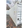 Image 2 : WHITE 20FT 67,200 MAX CAPACITY INDUSTRIAL TRANSPORT CONTAINER, DUAL SWING REAR DOORS WITH CAM LOCKS