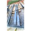 Image 2 : PAIR OF INDUSTRIAL 10' FORKLIFT FORK EXTENSIONS