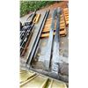 Image 2 : PAIR OF INDUSTRIAL 10' FORKLIFT FORK EXTENSIONS