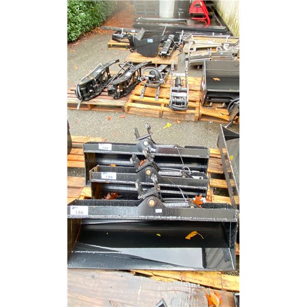 MIVA INDUSTRIAL 40"W MINI EXCAVATOR GRADING BUCKET ATTACHMENT