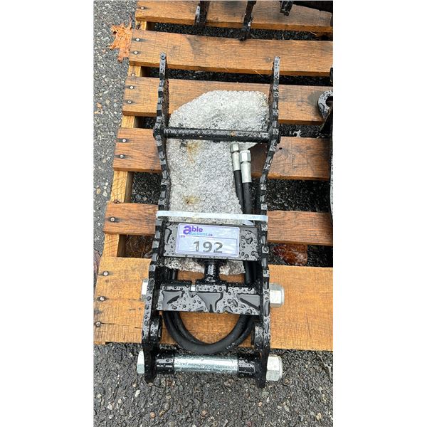 MIVA INDUSTRIAL MINI EXCAVATOR HYDRAULIC GRABBER ATTACHMENT