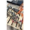Image 4 : PALLET OF ASSORTED V HEAD PIPE STANDS INCLUDING RIDGID & FOLDING PIPE/MATERIAL JACK STANDS