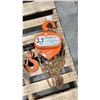 Image 1 : VOLCAN H-50A 3.2 TON OVERHEAD HOIST WITH CHAIN