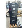 Image 2 : WHALEN BLACK/ GREY ADJUSTABLE SHELVING UNIT & A BLACK 4 DRAWER STORAGE CABINET - APPROX.