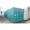 Image 1 : GREEN 40FT 67,200 MAX CAPACITY INDUSTRIAL TRANSPORT CONTAINER, DUAL SWING REAR DOORS WITH