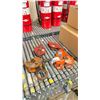 Image 1 : JET JBC-1 COMMERCIAL BEAM CLAMP, ORANGE INDUSTRIAL PLATE CLAMP, & 2 RED METAL INDUSTRIAL PULLIES