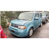 Image 1 : 2009 NISSAN CUBE, XTRONIC CUT, 4DR HATCH, BLUE, VIN JN8AZ28R59T115816
