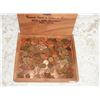 Image 1 : Wood Cigar Box of Pennies