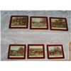 Image 2 : Set of 6 Vintage Clover Leaf Place Mats