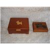 Image 1 : Vintage Dovetailed Scottie Dog Box and Playing Card Box