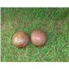 Image 1 : Pair Antique Lawn Bowling Balls
