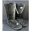 Image 1 : Black suede "Bear Paw" ladies sz 10 winter boots
