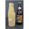 Image 1 : Vintage Sicks Brewery, Prince Albert, SK. Beer bottle w/ original paper sleeve - full