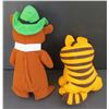 Image 2 : Original vintage Garfield the cat & Yogi bear plush toys