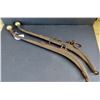 Image 3 : Antique pair of horse hames, w/ original brass tops - 27.5"