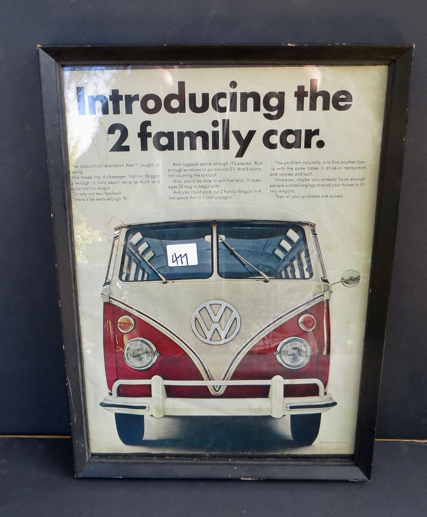 1960s Vw Volkswagen Bus Ad 11 X15