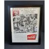 Image 1 : 1940s Coca-Cola framed Ad - 9.5"x12"