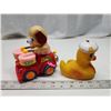 Image 3 : Vintage toys - Wind up musical dog & rubber duck