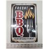 Image 1 : Sealed "BBQ" embossed tin sign - approx. 8"x10"