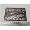 Image 1 : Sealed "Winchester" tin sign - approx. 8"x10"