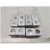 Image 1 : 300 2x2" coin holders (100 dime/penny, 100 25c/5c, 100 50c/1$)