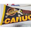 Image 2 : 2 Vintage Team Canada & Canucks pennant flags