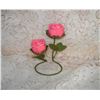 Image 2 : Hard to Find Rose Salt and Pepper shakers on Stand