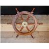 Image 1 : Wood Ship Wheel Décor