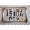 Image 1 : Ontario License Plate