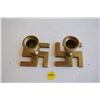 Image 1 : Original Brass Nazi Candlestick Holders
