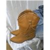 Image 3 : Woman's Leather Boots from Brazil size 7.5 and 2 Pairs "Silver" Jeans - sizes W32/L31 and W34/L34