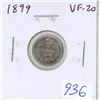 Image 1 : 1899 Canadian Victorian Silver 5 Cents. VF-20. Nice.
