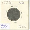 Image 1 : 1926 Near 6 Nickel 5 Cents. F-12.