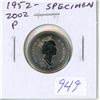 Image 1 : 1952 – 2002P Specimen 5 Cents. 50th Anniversary of Queen Elizabeth. The special finish on t