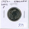 Image 1 : 1952 – 2002P Specimen 25 Cents. 50th Anniversary of Queen Elizabeth. The special finish on 
