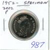 Image 1 : 1952 – 2002P Specimen 50 Cents. 50th Anniversary of Queen Elizabeth. The special finish on 