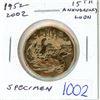 Image 1 : 1952 – 2002 15th Anniversary of the Loonie. Specimen. Scarce. This coin is only available i