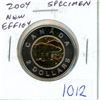 Image 1 : 2004 New Effigy Specimen $2 Toonie. The special finish on the coin is a three-fold combination of br