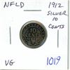 Image 1 : Newfoundland. 1912 Silver 10 Cents. The first Silver 10 Cents issued for King George V. VG-8.