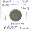 Image 1 : Hong Kong. 1904 Silver 10 Cents. King Edward VII. F+.