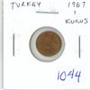 Image 1 : Turkey. 1967 1 Kurus. BU.