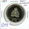 Image 1 : 1997 Fort Qu’Appelle, Saskatchewan Trade Dollar. Commemorates the 25th Anniversary of the F