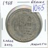 Image 1 : 1968 Regina Trade Dollar. Large Date, Magnetic. Unc. Scarce.