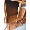 Image 3 : Large vintage entertainment center, w/ glass doors - 95.5"W x 21.5"D x 51.5"H