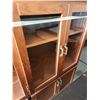 Image 5 : Large vintage entertainment center, w/ glass doors - 95.5"W x 21.5"D x 51.5"H