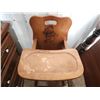 Image 2 : Vintage wooden Winnie the Pooh highchair - 17.5"W x 18"D x 36"H