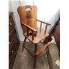 Image 4 : Vintage wooden Winnie the Pooh highchair - 17.5"W x 18"D x 36"H