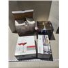 Image 1 : 4 Boxes of wine glasses and ice cream dishes - 1 box missing 3