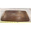 Image 1 : #1272 - Vintage wood turkey carving board. 18"x12"